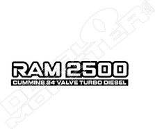 Ram 2500 Cummins Dodge Truck Decal Sticker