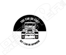 Go Anywhere Retro Toyota LandCruiser Decal Sticker