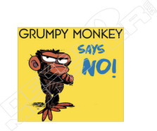 Monkey Says No Decal Sticker