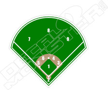 Baseball Field Movie Decal Sticker