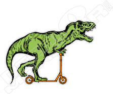 T-Rex Color Riding Scooter Decal Sticker