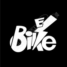 E-Bike Lettering Decal Sticker