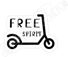 Free Spirit Scooter Decal Sticker
