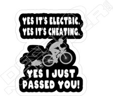Yes Its Electric Decal Sticker