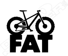 Fat Bike 3 Bicycle Decal Sticker
