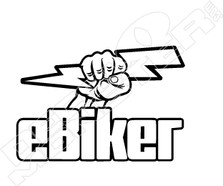 E-biker Power Bicycle Decal Sticker