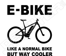 E-Bike Cooler Normal Bike Decal Sticker