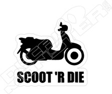 Scoot R Die Decal Sticker