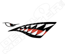 Boat Shark Teeth Decal Sticker