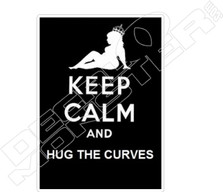  Keep Calm Hug Curves Decal Sticker