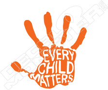 Every Child Matters Hand Print Decal Sticker
