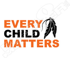 Every Child Matters4 Feathers Decal Sticker