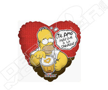 Simpsons Homer Love Beer Decal Sticker