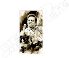 Johnny Cash Finger Decal Sticker