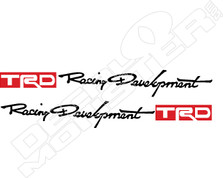 TRD Racing Development Script Decal Sticker