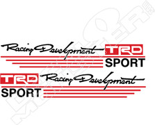 TRD Racing Sport Development Script Decal Sticker