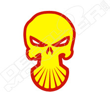 Shell Hell Punisher Beard Decal Sticker