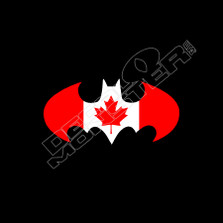 Canada Batman Decal Sticker