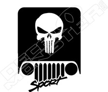 Jeep Punisher Sport Decal Sticker