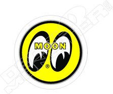 Moon Eyes Equipment Yellow Circle Car Decal Sticker