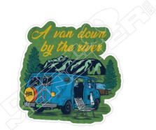 A Van Down By The River Farley Funny Decal Sticker