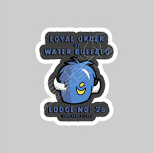 Flintstones Loyal Order of Water Buffalo Cartoon Decal Sticker