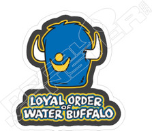 Flintstones Loyal Order of Water Buffalo2 Cartoon Decal Sticker