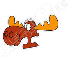  Rocky and Bullwinkle Cartoon Decal Sticker