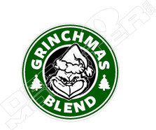 Grinchmas Blend Funny Decal Sticker