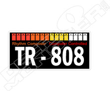 TR-808 Roland Rhythm Composer Computer Controlled Decal Sticker