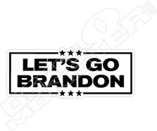Lets Go Brandon Trump Biden Political Decal Sticker