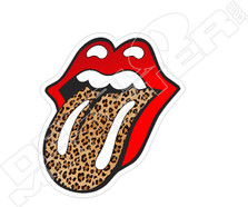 Rolling Stones Lepoard Tongue2 Decal Sticker