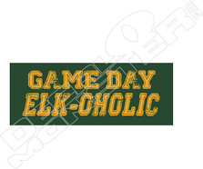 Game Day Elkoholic Elks Decal Sticker