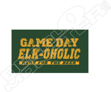 Game Day Elkoholic Here For The Beer Decal Sticker