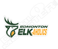 Edmonton Elkoholics Elks Decal Sticker
