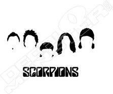 Scorpions Band Silhouette Music Decal Sticker