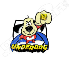Underdog4 Cartoon Decal Sticker