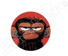 Grumpy Monkey Decal Sticker