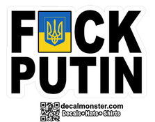 Fuck Putin Invasion of Ukraine Heroes Decal Sticker Shirt