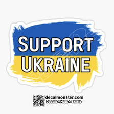 Support Ukraine Putin Invasion of Ukraine Heroes Decal Sticker Shirt