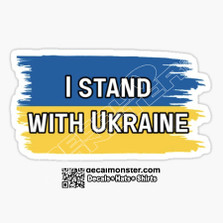 I Stand With Ukraine Putin Invasion of Ukraine Heroes Decal Sticker Shirt