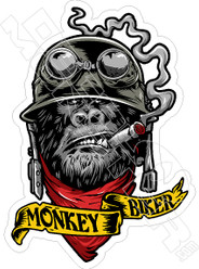 Monkey Biker Honda Monkey MiniMoto Motorcycle Decal Sticker