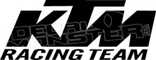 KTM Racing Team Motorcycle Decal Sticker