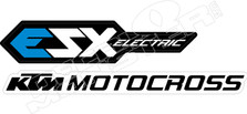 KTM EZX Electric Motorcycle Decal Sticker