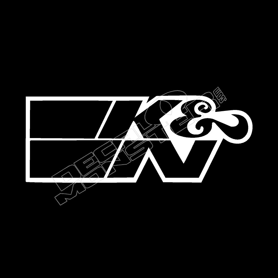 K&N Performance Filters Vinyl Decal Sticker - Waterproof High Gloss-717355