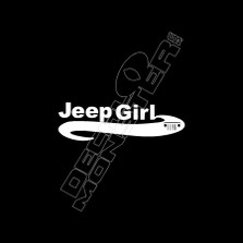 Jeep Girl Decal Sticker