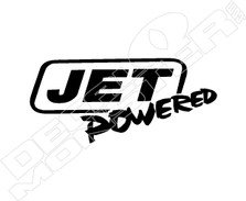 Jet Powered Decal Sticker