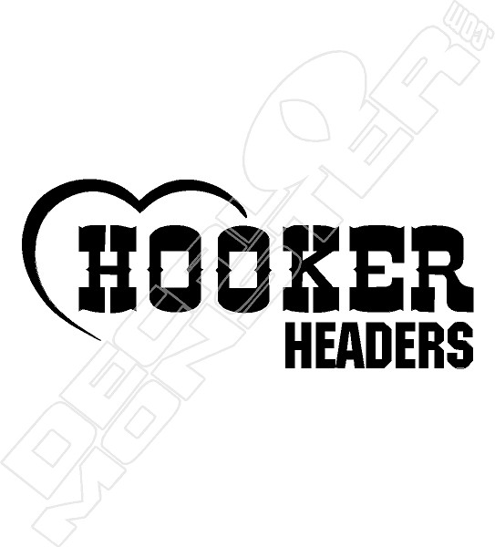Hooker Headers Decal Sticker - DecalMonster.com