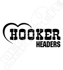 Hooker Headers Decal Sticker