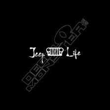 Jeep Life 7 Decal Sticker